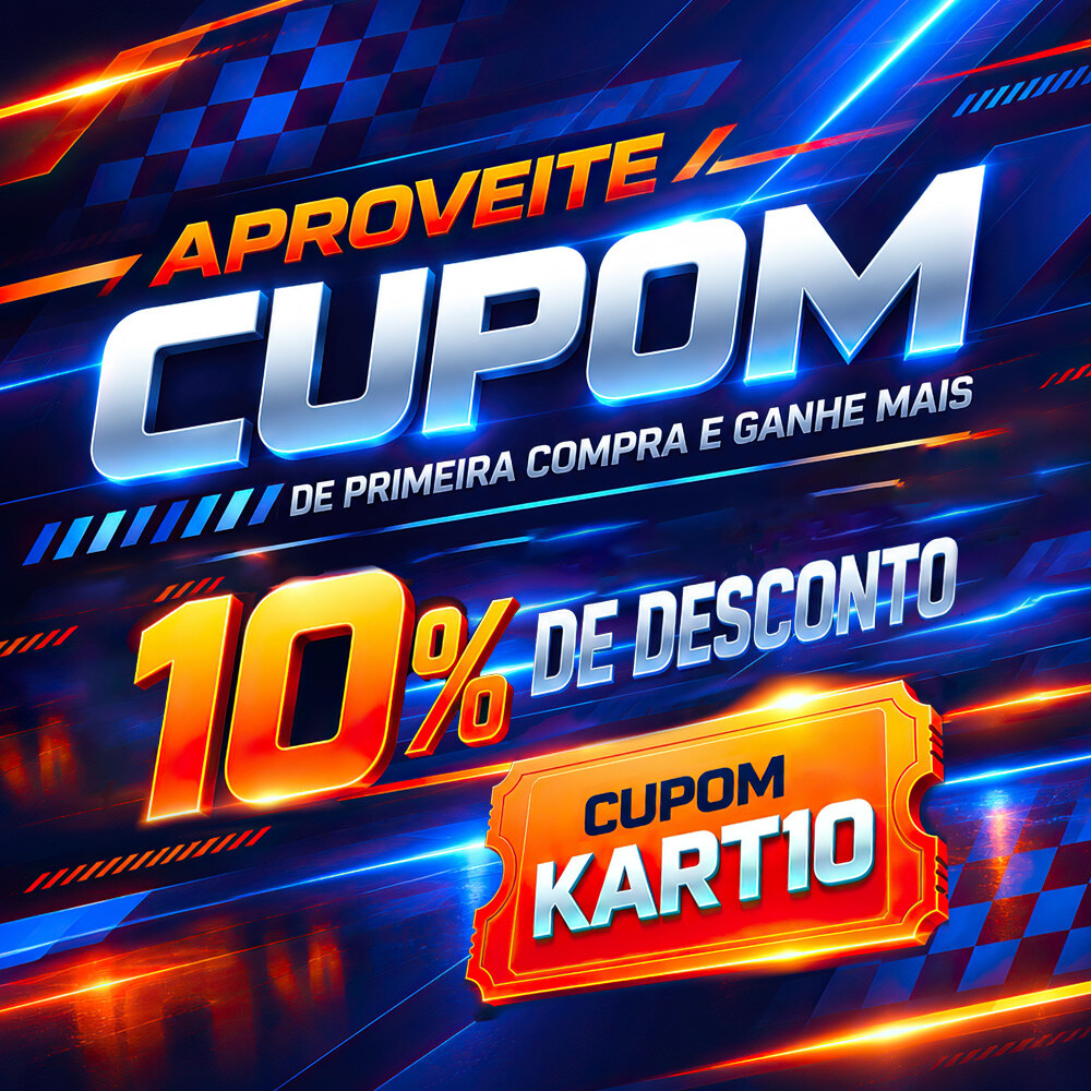 Cupom KART10 — 10% de desconto