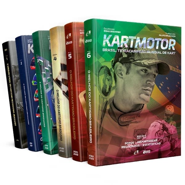 Combo Anuário Kart Motor 1ª + 2ª + 3ª + 4ª + 5ª + 6ª Edição